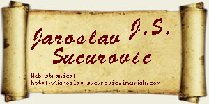 Jaroslav Šućurović vizit kartica